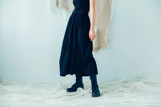 抽皺裙 有機棉 Organic Cotton