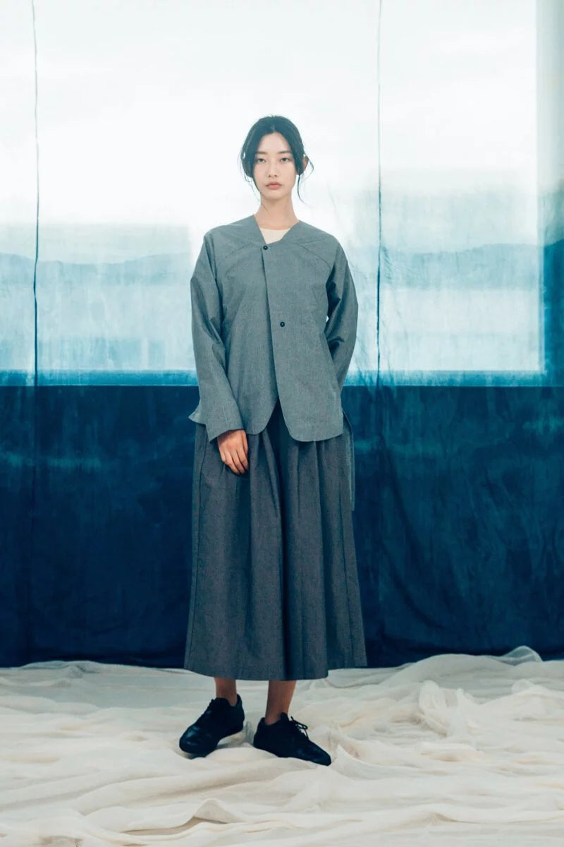 スーツジャケット(ブラック/グレー)オーガニックコットン&リサイクル