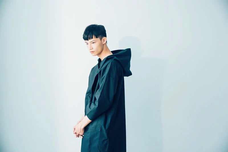 トラベラーズトレンチコート(ブラック/グレー)オーガニックコットン&リサイクル