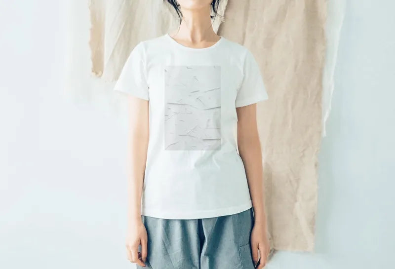 白 100%有機棉T Organic Cotton