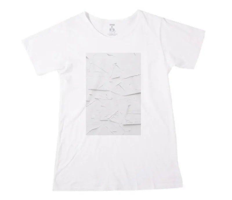 白 100%有機棉T Organic Cotton