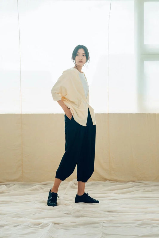 連袖罩衫外套 (山梔子) 有機棉 Organic Cotton