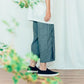 Amoeba Button-Down Pants (Black/Grey) Organic Cotton & Recycle