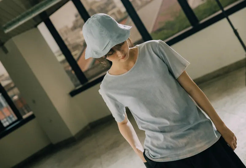 Organic Cotton & Recycle Fisherman's Hat (Indigo Dyed)