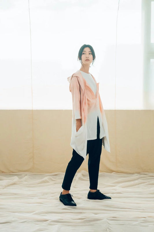 連帽口袋版型外套 手染 有機棉 Organic Cotton