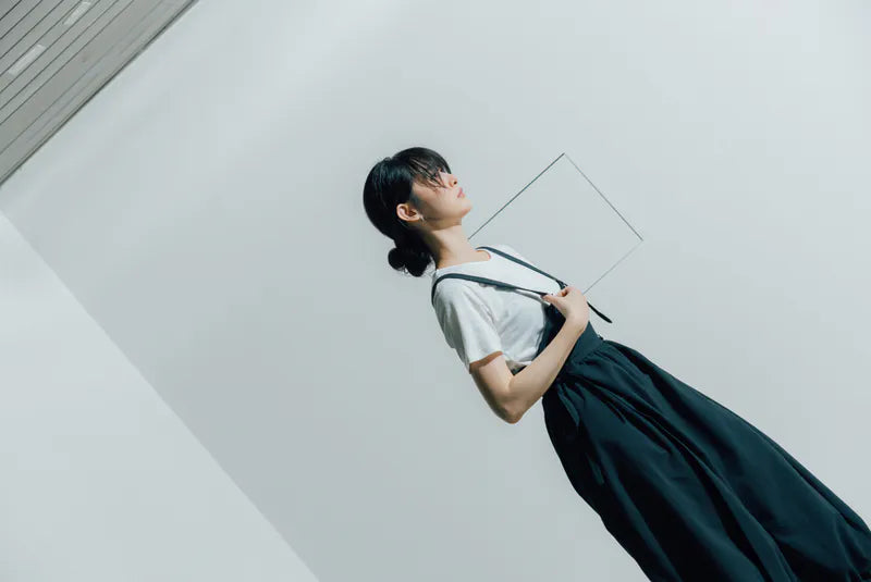 Flowing Light Jumpsuit Pantyhose (Black/Grey) Organic Cotton & Recycle