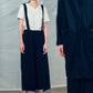 Paper Airplane Suspenders (Black/White) Organic Cotton