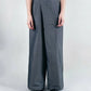 Chains Discount Flat Knit Wide-Leg Pants (Black/Grey) Organic Cotton & Recycle