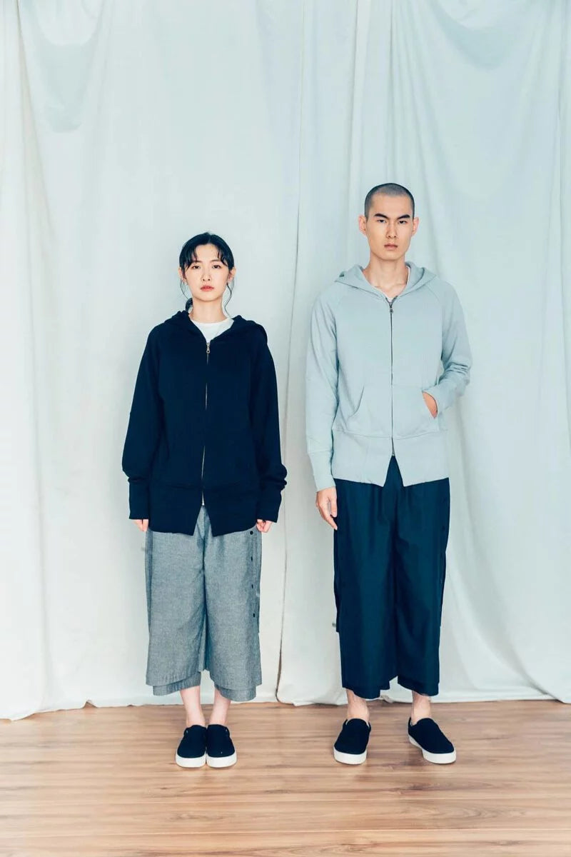 Hooded Jacket (Grey) Organic Cotton