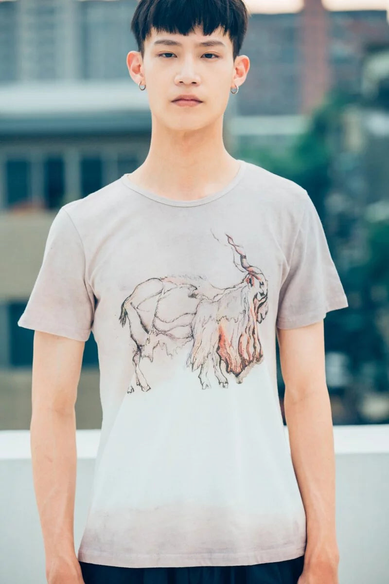 捻角山羊 有機棉短袖T Organic Cotton