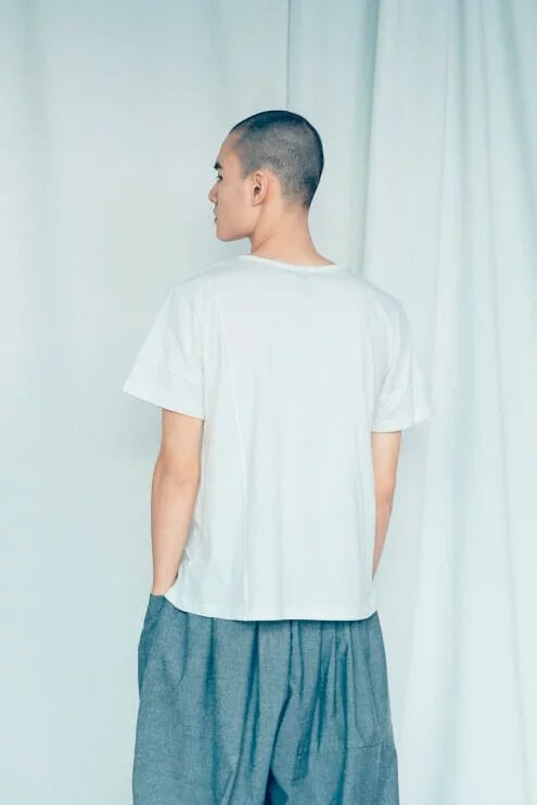 點、線、面(斜角) 有機棉短袖T Organic Cotton