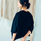 Raglan Sleeve Cardigan (Black/White) Organic Cotton