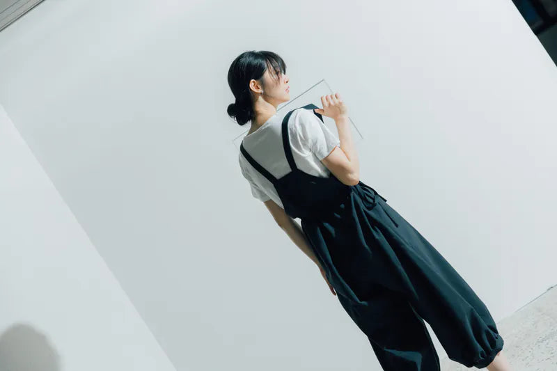 Flowing Light Jumpsuit Pantyhose (Black/Grey) Organic Cotton & Recycle