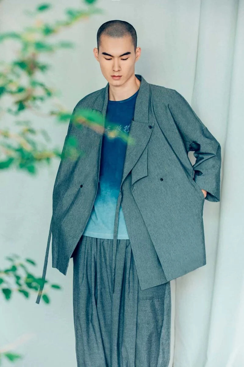 我思故我在(藍染）有機棉短袖T Organic Cotton