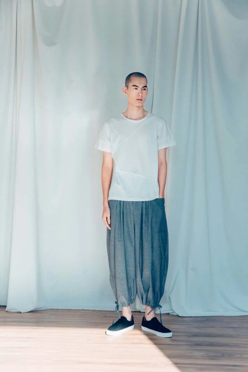 點、線、面(斜角) 有機棉短袖T Organic Cotton