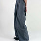 Chains Discount Flat Knit Wide-Leg Pants (Black/Grey) Organic Cotton & Recycle