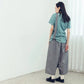 Wanderer One-Strap Low-Crotch Pants (Black/Grey) Organic Cotton & Recycle