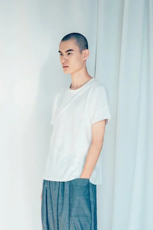 點、線、面(斜角) 有機棉短袖T Organic Cotton