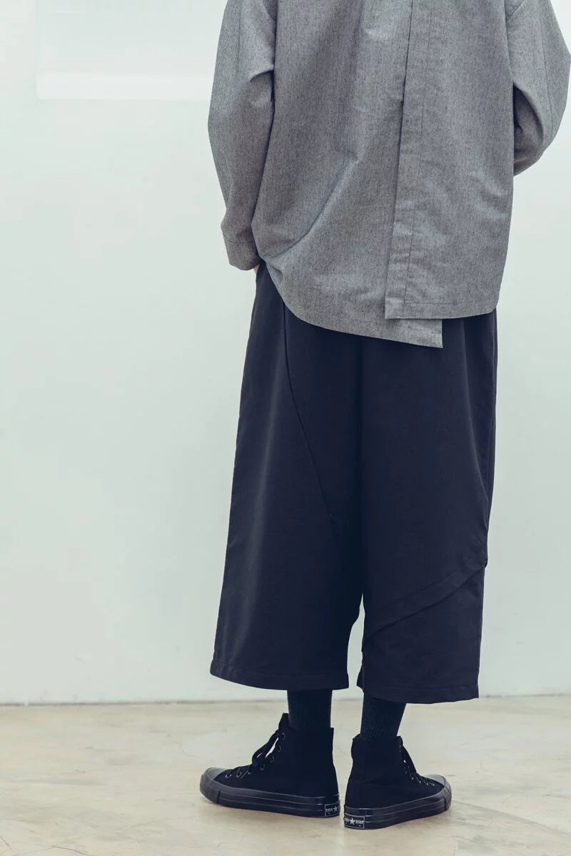 Wanderer One-Strap Low-Crotch Pants (Black/Grey) Organic Cotton & Recycle