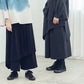 Double-layered culottes (black/grey) Organic Cotton & Recycle