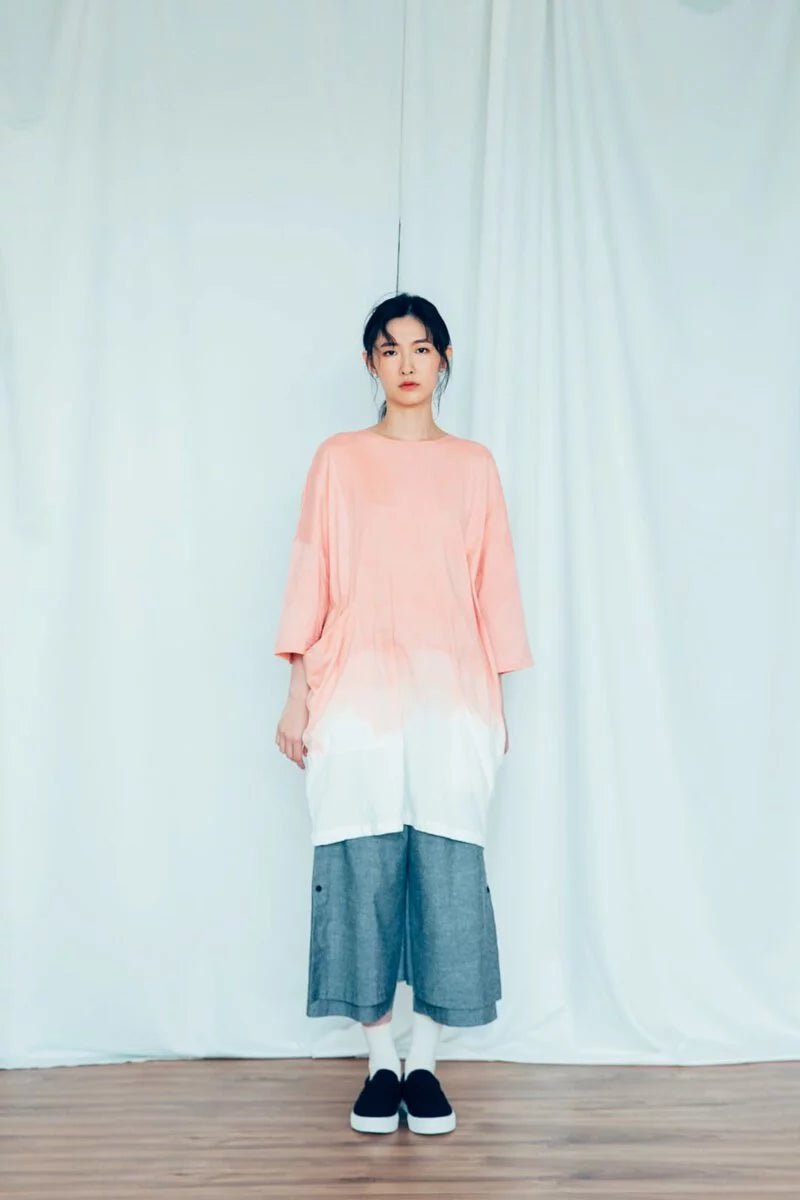 Amoeba Button-Down Pants (Black/Grey) Organic Cotton & Recycle