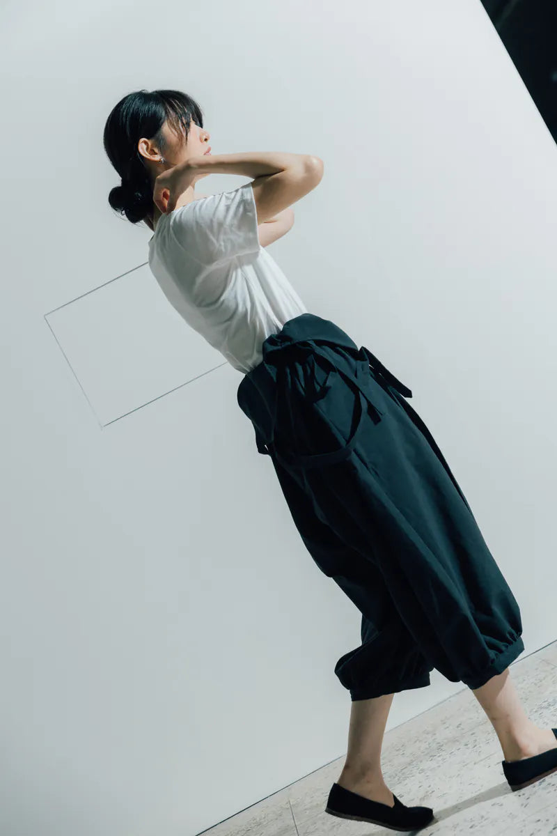 Flowing Light Jumpsuit Pantyhose (Black/Grey) Organic Cotton & Recycle