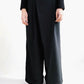 Chains Discount Flat Knit Wide-Leg Pants (Black/Grey) Organic Cotton & Recycle