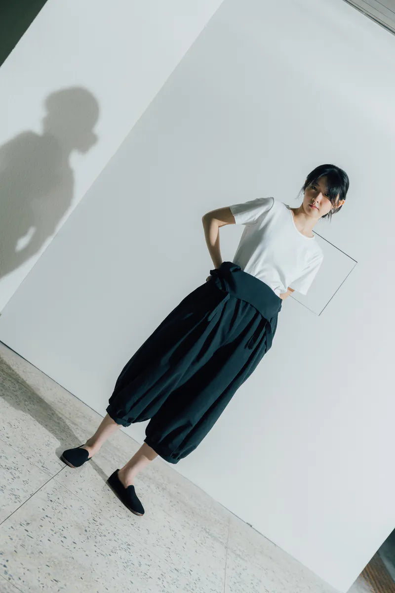 Flowing Light Jumpsuit Pantyhose (Black/Grey) Organic Cotton & Recycle