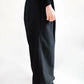 Chains Discount Flat Knit Wide-Leg Pants (Black/Grey) Organic Cotton & Recycle