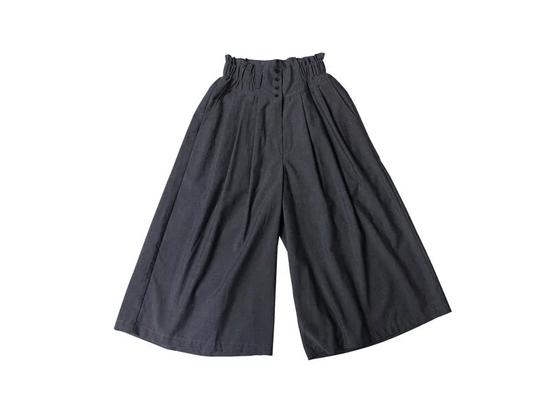 重返70年代 復古寬褲（灰/黑） Organic Cotton & Recycle