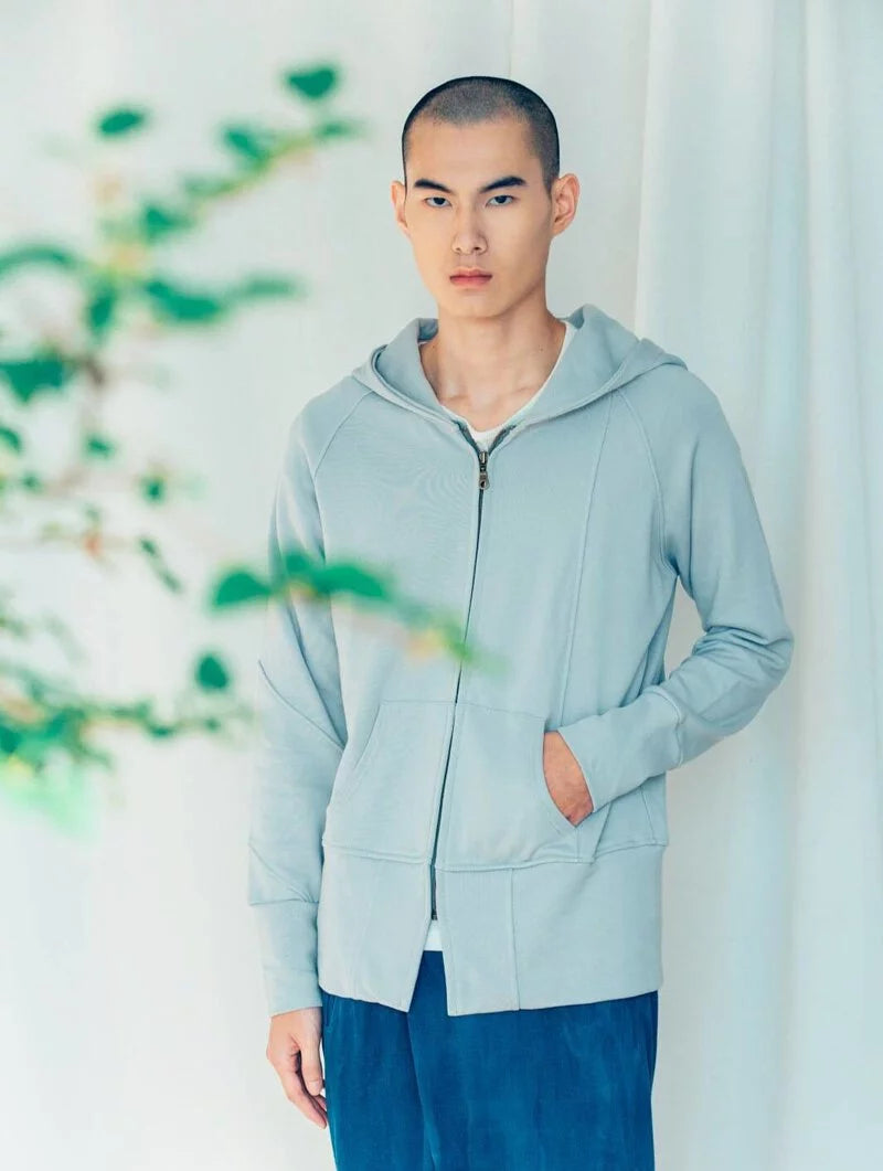 Hooded Jacket (Grey) Organic Cotton