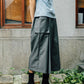 Unisex Retro Wide-Leg Pants (Black/Grey) Organic Cotton & Recycle